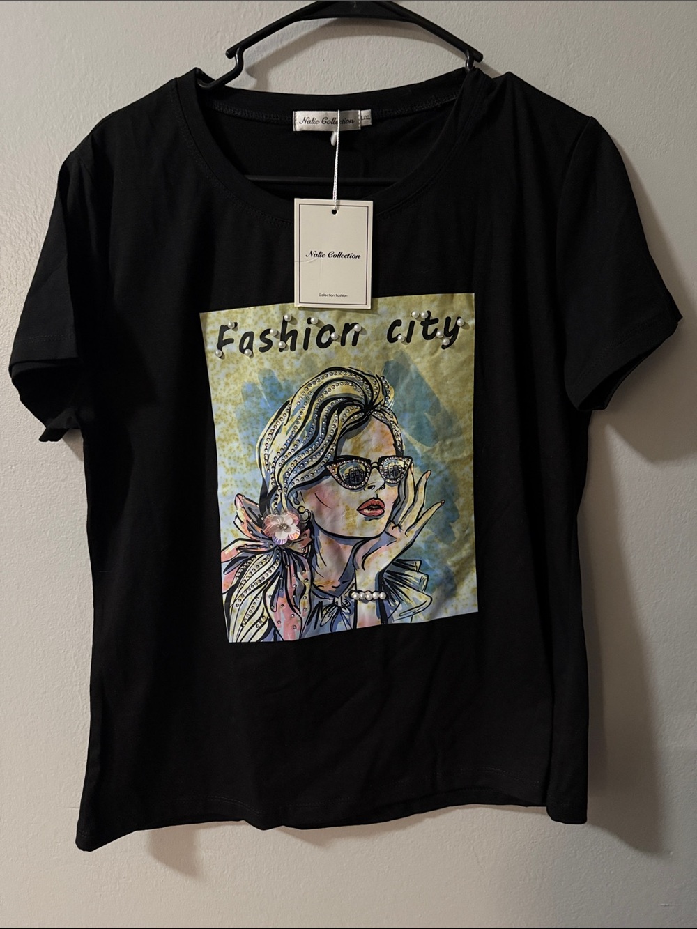 Fashion City Graphic Tee - Black -